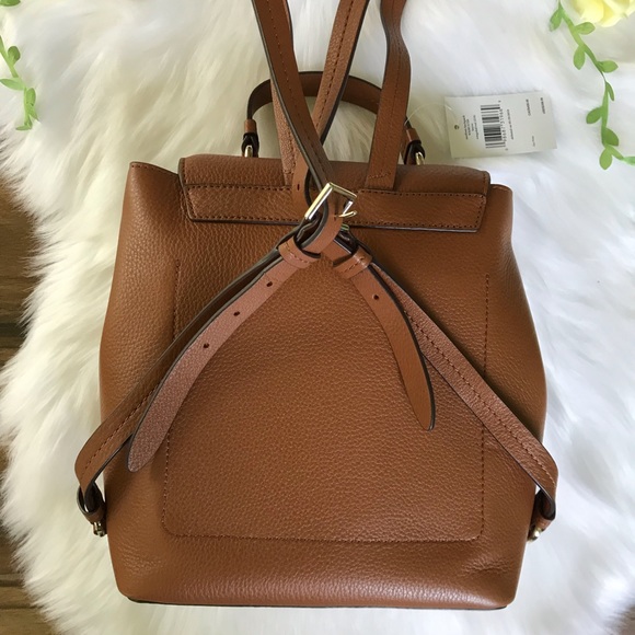 Kate Spade Hayes Medium Backpack Bag Warm Ginger - Picture 5 of 8
